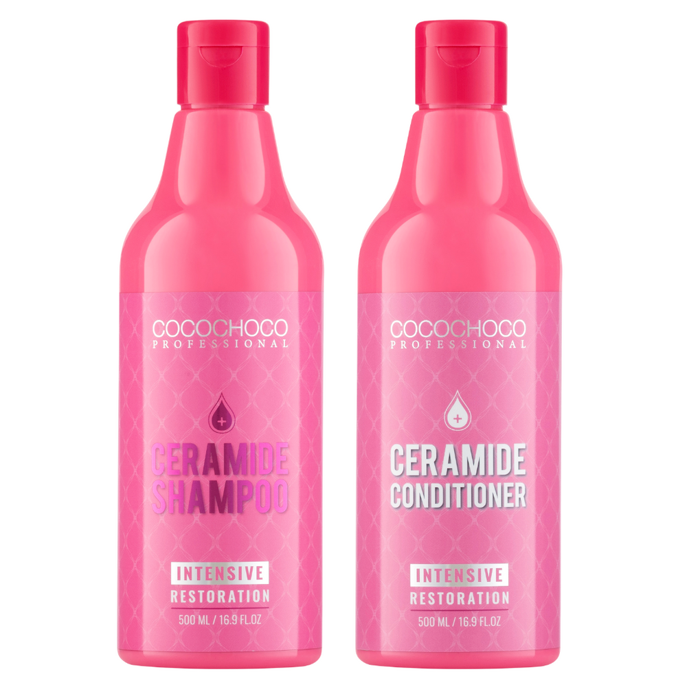 Cocochoco Sulphate-Free Ceramide Intensive Restoration Shampoo & Conditioner Set - 500ml each