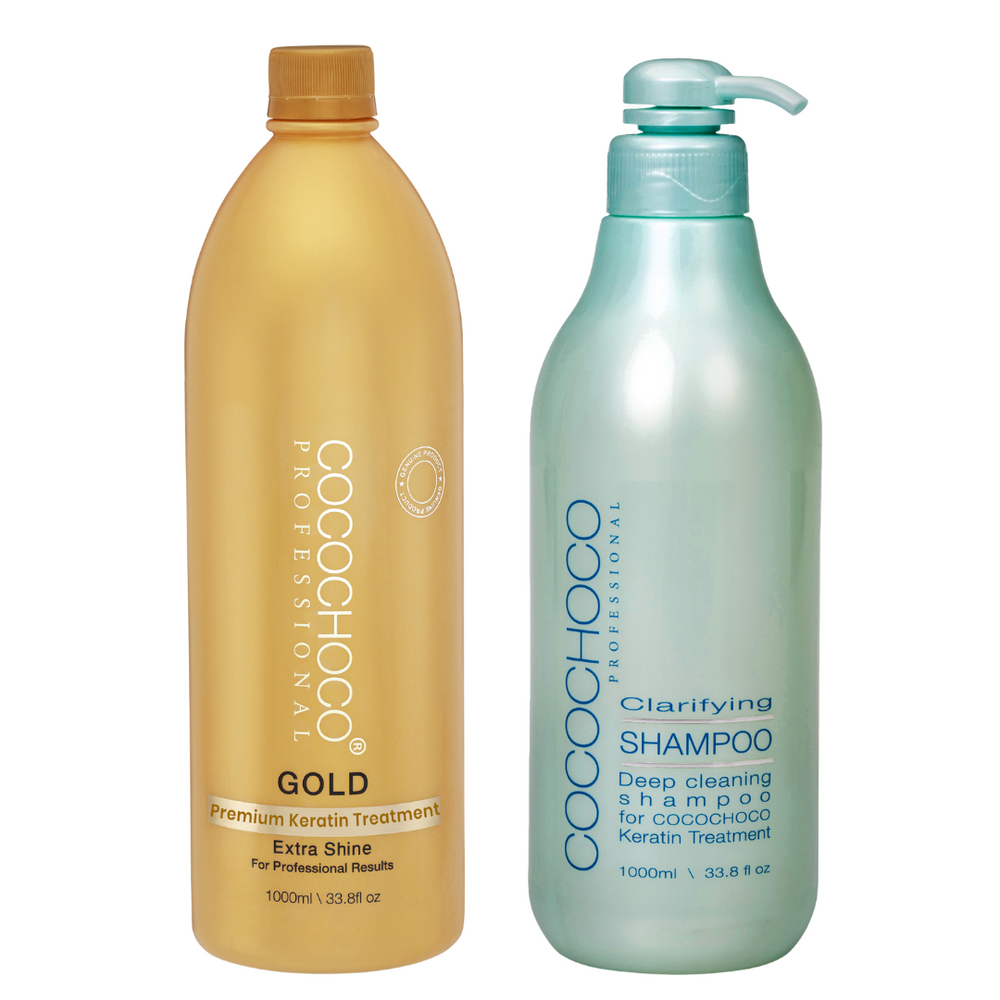 Cocochoco Gold Brazilian Keratin Hair Treatment Salon Kit