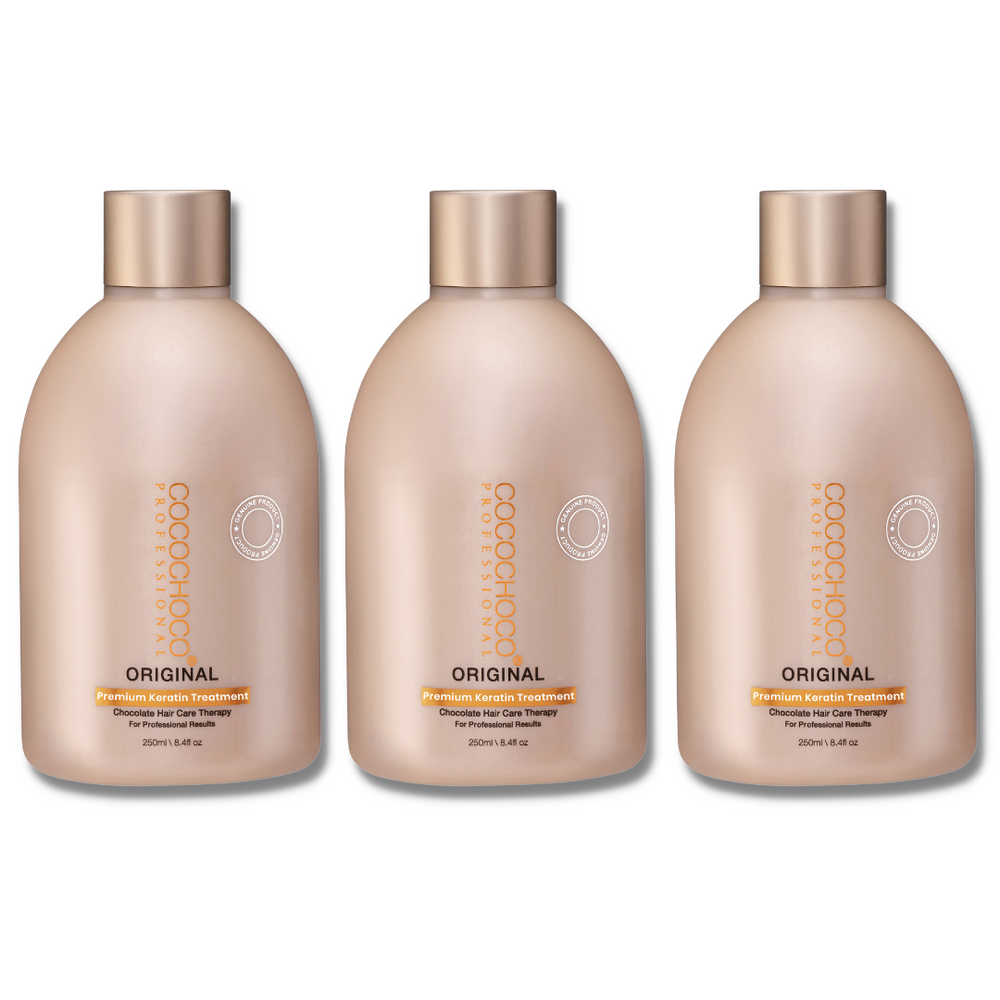 Cocochoco Original Brazilian Keratin Hair Treatment 3 Pack 250ml ea Nanobeautyonline